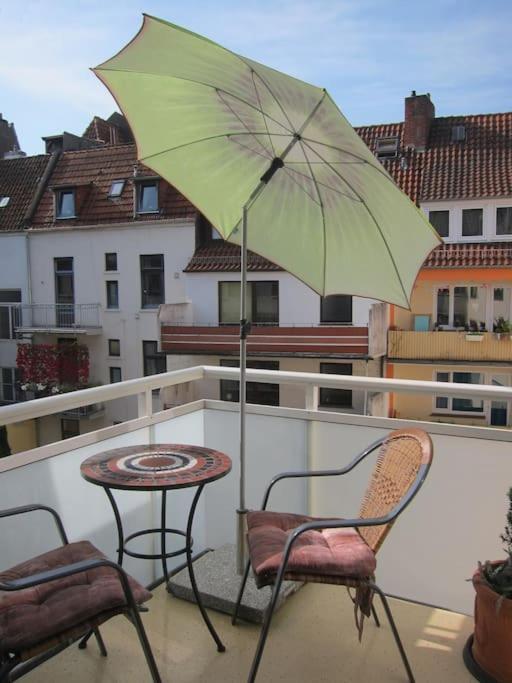 Modernes 1 Zimmer Luxusappartement Kleiner Roland Mit Parkplatz Und Balkon In Bremen Naehe Zentrum Esterno foto